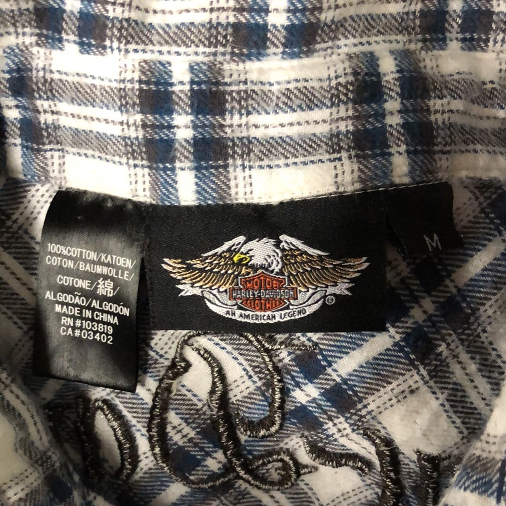 Harley-Davidson Script Embroidered Flannel 🏍🔥 - Picture 10 of 12